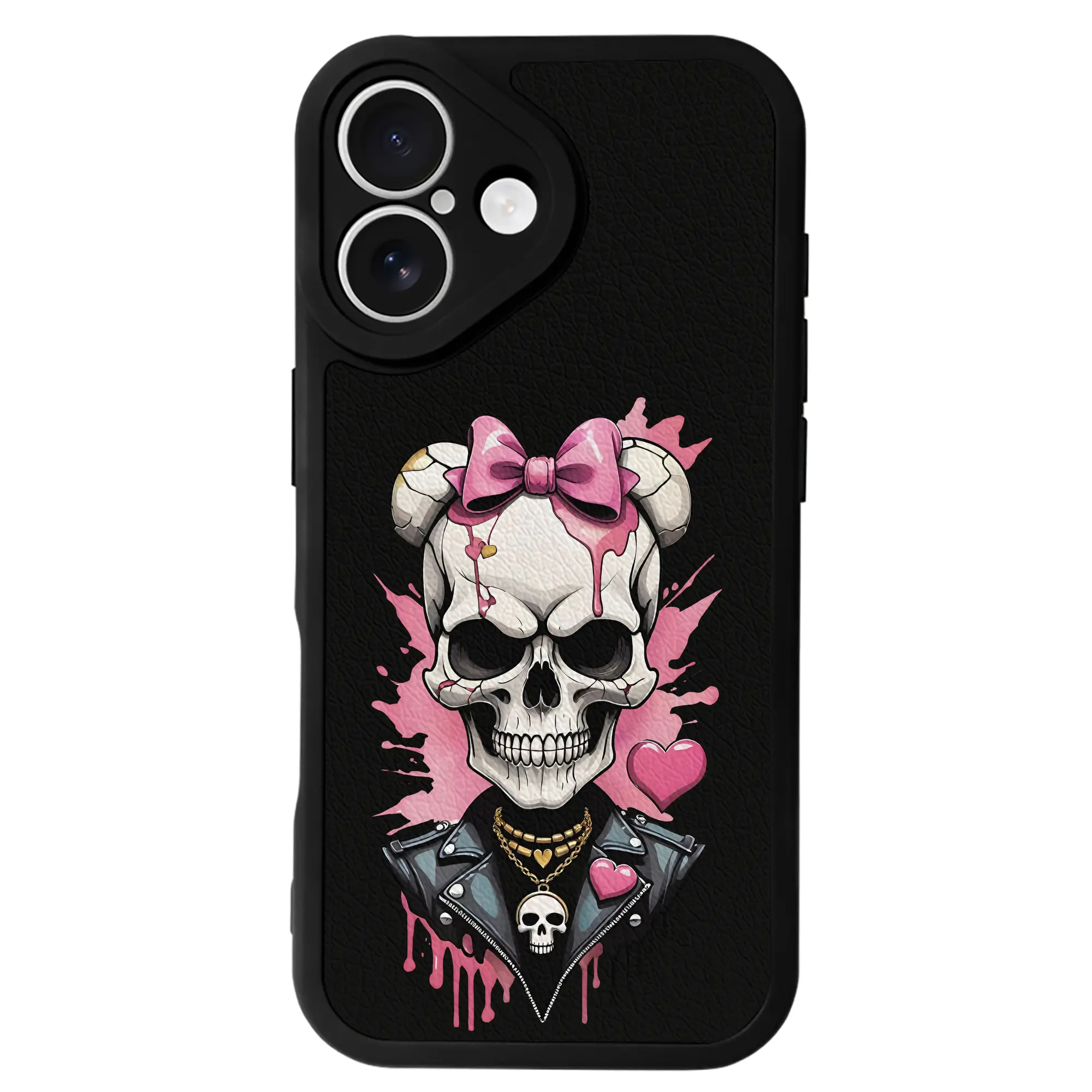 サンリオ グッズ,ハローキティ - IPhone 16シリーズ対応 ・ シリコンスマホケース ・ レザー調 ・ 高精度フィット ・ 耐衝撃 ・ ワイヤレス充電対応 ・ 精密カット